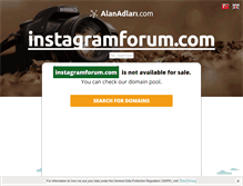 Tablet Screenshot of instagramforum.com